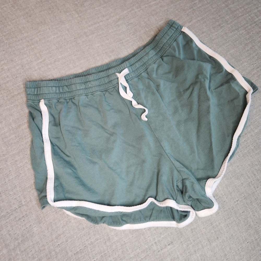 Aeropostale Tomboy retro short MWomen's Teal Shorts with White Trim loungewear - Picture 4 of 12